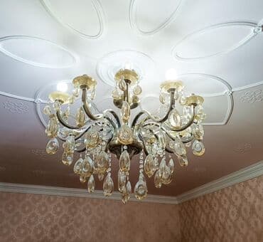 paduqa sekilleri: Çılçıraq, 8 lampa, Metal — 1