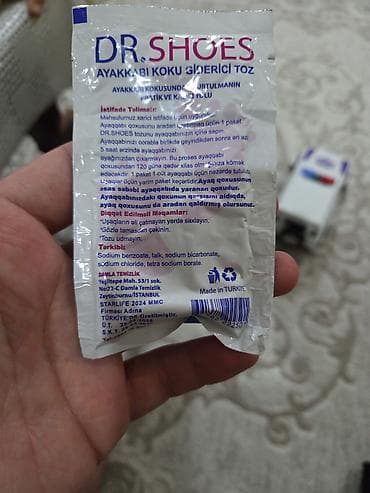 DR.SHOES – Ayaqqabı Koku Giderici Toz Məhsulun xüsusiyyətləri: - — 2