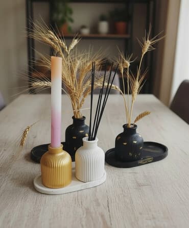 yevlax qab qacaq instagram: Dekorativ set – minimalistik ev aksessuarları Tərkib: - Rezin — 1