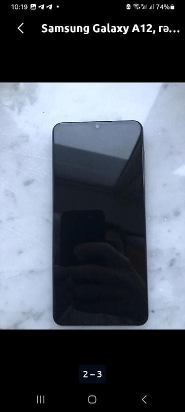 Samsung Galaxy A12, rəng - Qara, İki sim kartlı