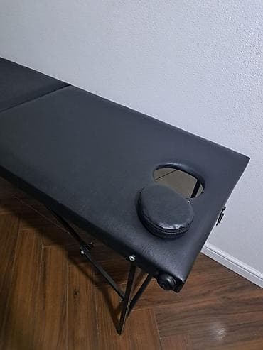 İşlənmiş, Masaj kuşetkası, Qatlanan, rəng - Qara