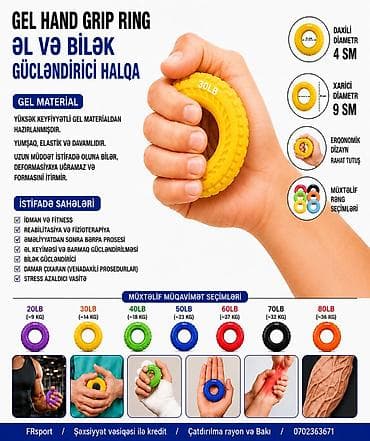 💥 espander gel,hand grip, əl üçün rezin ✅ 7/24 əlaqə saxlaya