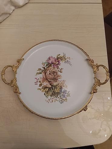 Porcelain süfrə ləyən/tray - Material: ağ porselen lövhə - Üzərində — 4
