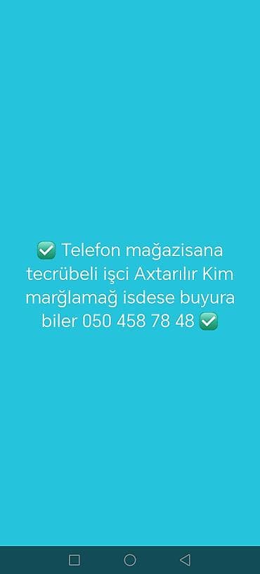 nerd satışı: Satış məsləhətçisi tələb olunur, İstənilən yaş — 1