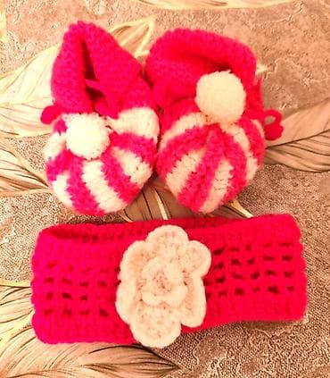 baş ortuyu: Uşaq dəsti, Qız üçün, 0 - 3 ay — 2