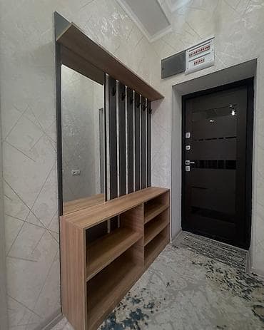 Dəhliz üçün çoxfunksiyalı asılqan və konsol sistemi - Material: ağac