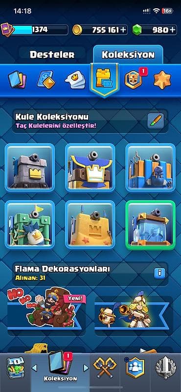 Digər: Clash Royale hesabı – uzunmüddətli aktiv profil - Xüsusi nişan: 10 — 7
