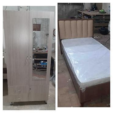 Dolab carpayi sifarisle yigilir. Dolab 2 qapidir. En 90sm Hundurlul 2m