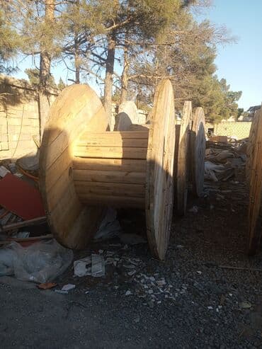 Рейки, доски: Taxta kabel barabanları (böyük ölçülü) - Material: qalın taxta — 5