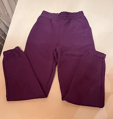 şalvarlar: Bənövşəyi rəngdə idman şalvarı - Model: klassik jogger kəsimi - — 1