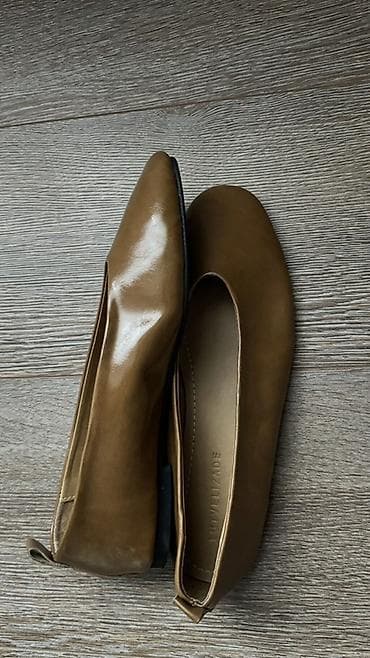 Балетки: Балетки, цвет - Коричневый, Б/у — 2