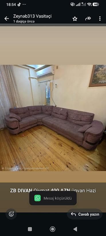 *ZB* *DIVAN* Qiymət *400 AZN* ünvan Həzi Aslanov — 1