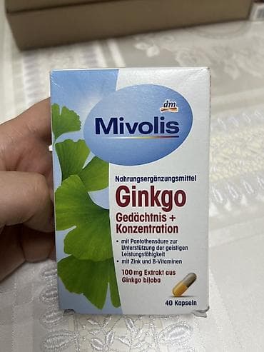 sink salbe: Mivolis Ginkgo – yaddaş və konsentrasiyanı dəstəkləyən qida əlavəsi — 1