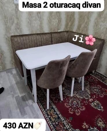kuxna stul stol: 🇹🇷Turkiye istehsali. Metbex masa desti Masa 2 oturacaq divan Masa — 2