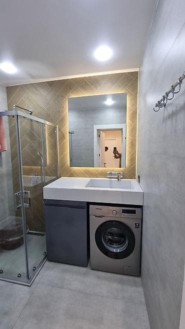 divar refleri: Hamam mebeli və bənnalıq üzrə hazırlanma xidməti - Ölçüyə uyğun hamam — 2