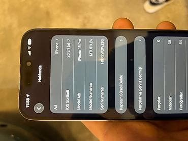 iphon 14 pro max: IPhone 15 Pro, 256 GB, Gümüşü, Face ID — 6