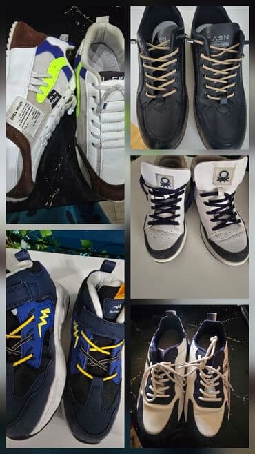 Kişi Geyimləri: Krossovka və idman ayaqqabıları – 39 ölçü, “her giymete” (hamısı 39 — 2