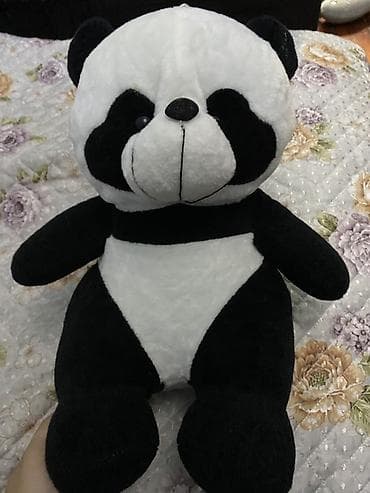 oyuncaq bmw: Məhsul: Panda plyuş oyuncağı - Rəng: klassik qara-ağ - Material — 1