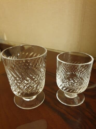 dekorativ qablar: Qədəhlər, Şüşə, 12 ədədli dəst — 2