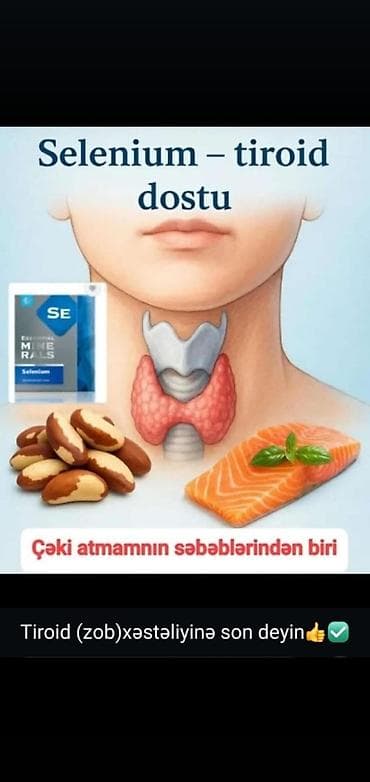 Məhsul: Selenium (SE) – tiroidin dostu Təsvir: - Tiroid və ümumi lalafo.az -da Məhsul: Selenium (SE) – tiroidin dostu Təsvir: - Tiroid və ümumi