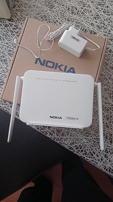 data modem sim card: Nokia G-140W-C model nömrəli Wi-Fi router. Bu cihaz evdə və ya ofisdə — 3