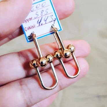 Серьги, Tiffany, Желтое золото, 585 проба, 443 г