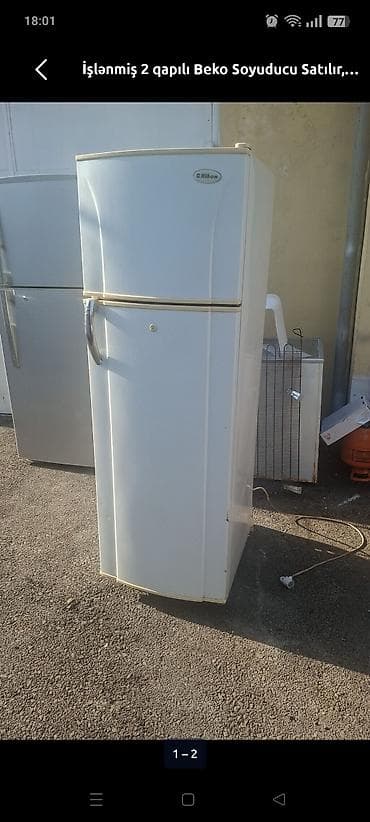 soyuducu ev ücün: İşlənmiş 2 qapılı Stinol Soyuducu Satılır, rəng - Qırmızı, Dispenserli — 7