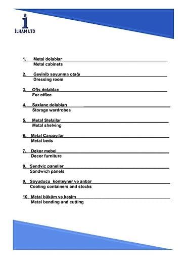 ткань оптом: İlham LTD – Metal Konstruksiya Zavodu və metal məmulatların istehsalı — 4