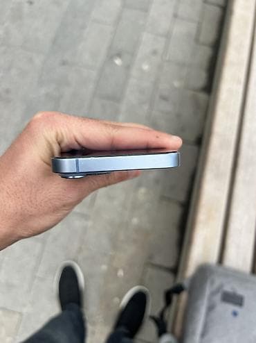 iphone x qiriq: IPhone 14, 128 GB, Mavi, Simsiz şarj, Face ID — 5