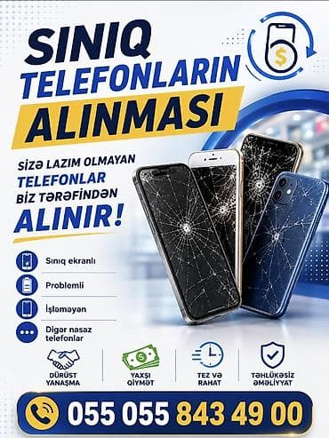 krosna aparat: Xidmət: Sınıq və nasaz telefonların alınması Təsvir: - Sizə lazım — 1