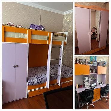Ev və bağ: Oğlan və qız üçün, İşlənmiş, Təknəfərlik çarpayı, Yazı masası, Dolab — 1