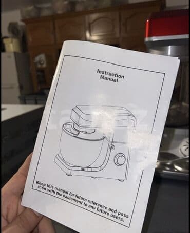 corek bisirme aparati: E•B stasionar mətbəx mikseri Yeni - Korpus: gümüşü-sz rəng — 5