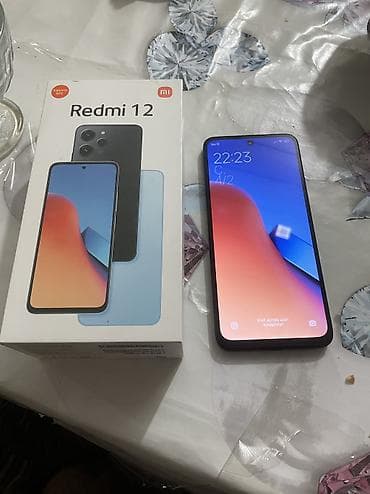 redmi note 9 s: Redmi 12, 256 GB, rəng - Qara, Barmaq izi, İki sim kartlı, Face ID — 3