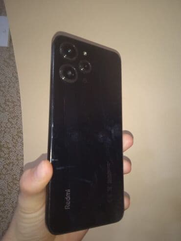 2.el telefon iphone: Redmi 12, 128 GB, rəng - Qara, Barmaq izi — 2