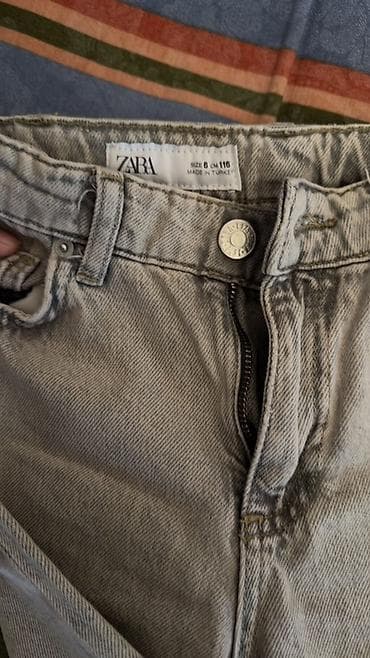 ZARA uşaq cins şalvarı - Brend: ZARA - Ölçü: 6 yaş / 116 sm (etiketdə — 3