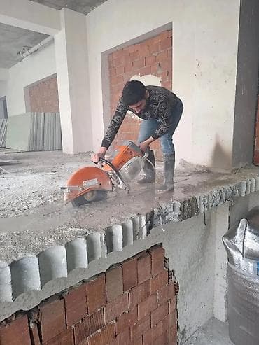Beton kəsmə və deşmə xidməti - Monolit və panel beton, dəmir-beton