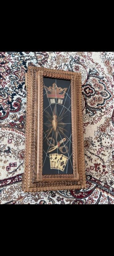 Гантели: Taxta nərd dəsti – əl işidir - Material: tam ağac (taxta), oyma və — 2