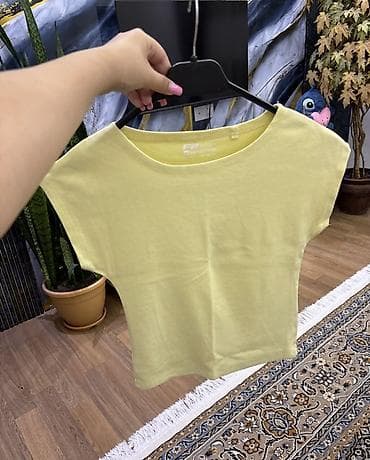 mayka modelleri: Qadın t‑şörtü – FP Sister, Slim Fit Cropped - Rəng: açıq limon-sarı - — 2