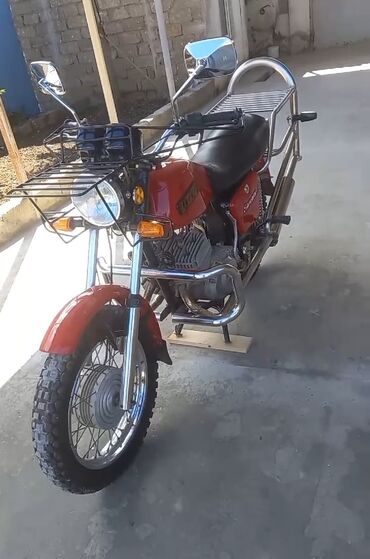 мопеды и мотоциклы: Mototsikl – yük daşımağa uyğun, qabaq və arxa baqajlı. - Rəng — 7