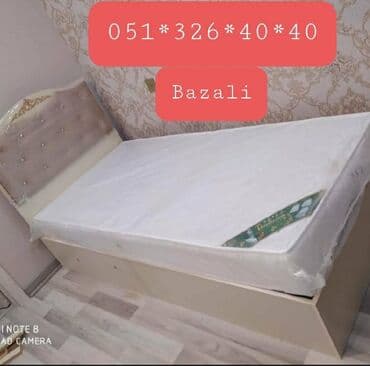 Çarpayılar: Yeni, Təknəfərlik çarpayı, Bazalı, Matrassız, Siyirməsiz, Azərbaycan — 14