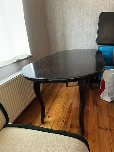 Klassik masa, Açılmayan, Taxta, Oval masa