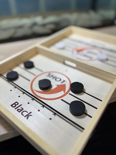 şahmat satılır: Taxta “Fast Sling Puck”/“Shot Off” masa futbol oyunu 30 azn-a alınıb — 4