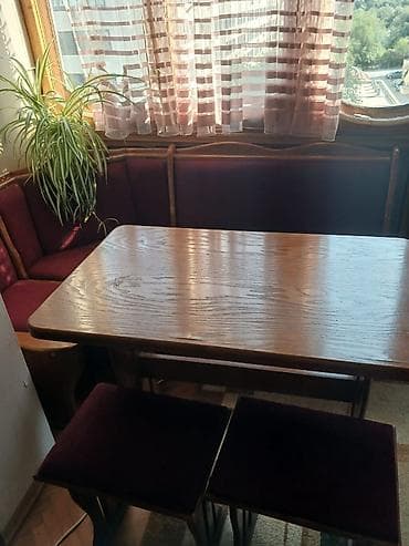 balkon stul: Mətbəx üçün, İşlənmiş, Transformer, Dördbucaq masa, 2 stul — 2