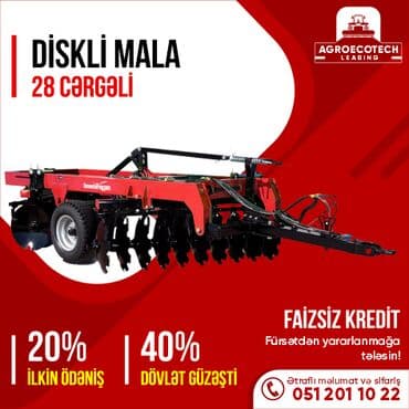 qoşqu mala: 🔖 Diskli Mala
💶 40%-ə dək güzəşt
💶 20%-ilkin ödəniş — 1