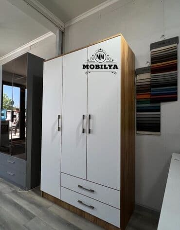 Yeni, Açılan, 3 qapılı Düz dolab, Qarderob, paltar dolabı, Azərbaycan
