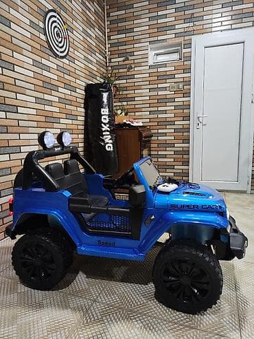 usaq geyimi: Uşaq üçün elektrikli off-road tipli maşın – “Speed” brendi, mavi rəng — 2
