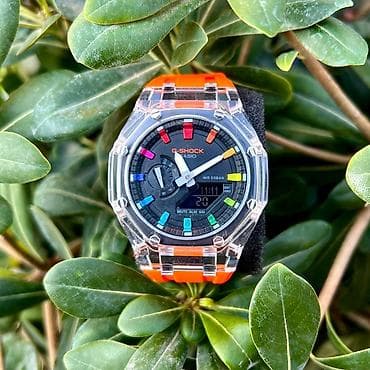 Qol saatları: Casio G‑SHOCK GA‑2100 seriyası qol saatları - Korpus: səkkizguşəli — 8