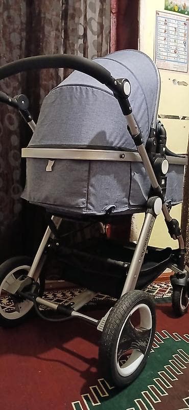 araba: Cynebaby 3‑ü 1‑də uşaq arabası dəsti - Rəng: mavi/boz - Dəst: şassi + — 3