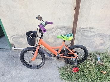Uşaq velosipedi – 16" təkərlər - Rəng: narıncı gövdə, yaşıl naxışlı lalafo.az -da Uşaq velosipedi – 16" təkərlər - Rəng: narıncı gövdə, yaşıl naxışlı