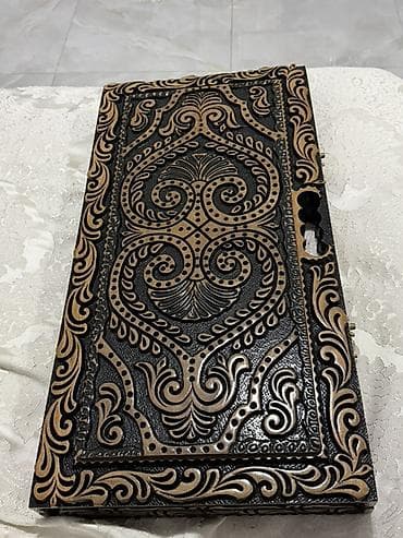 Əl işi ağac nərd taxtası - Material: keyfiyyətli bərk ağac, tamamilə